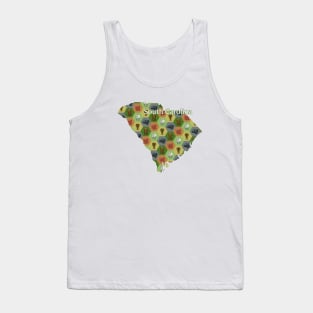 South Carolina State Map Board Games Tank Top